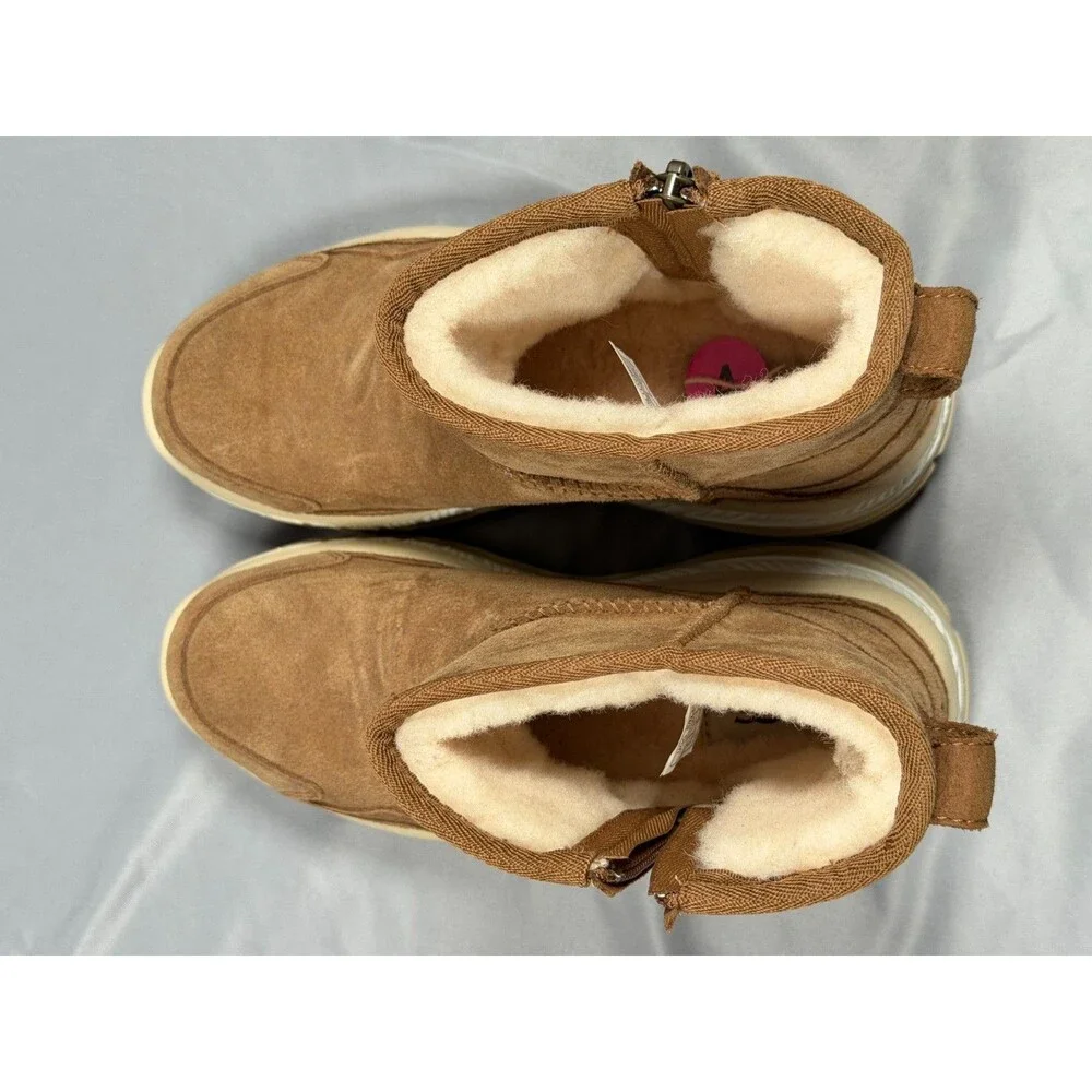 UGG CA805 Classic Weather Waterproof Boots Mens Size 4 Chestnut 1112369 Fleece